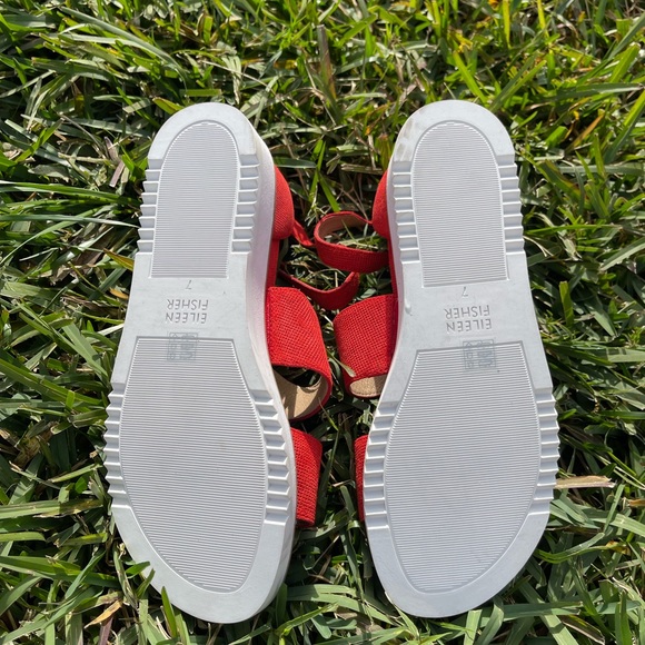 EILEEN FISHER keno platform sandals size 7 New - Picture 5 of 6